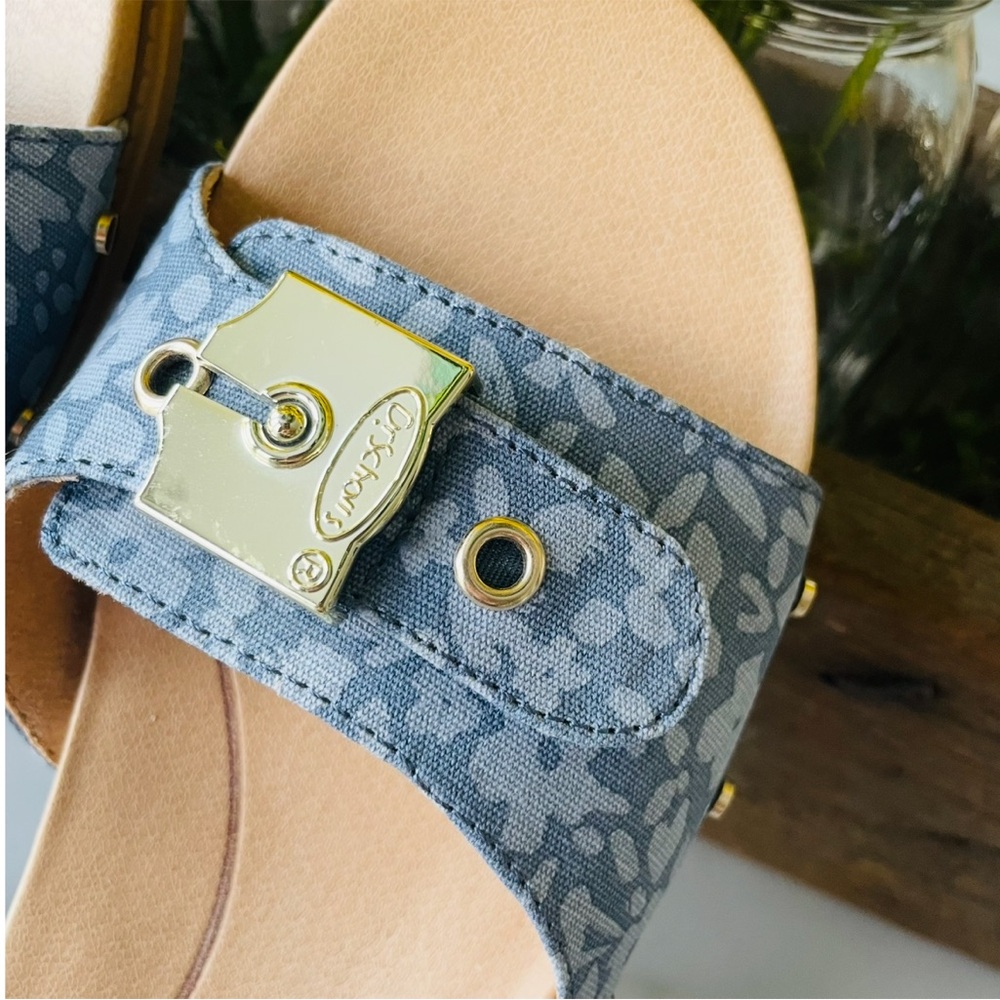 Dr. Scholl Flex Slides•Size 9•Shades of Denim Blue Canvas•Easy Off~Easy On🌼 - Picture 15 of 16